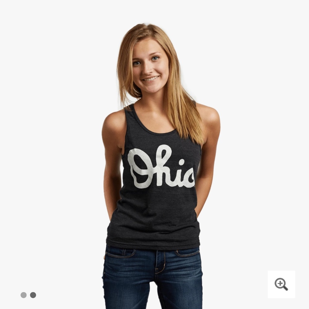 Homage Charcoal Script Ohio Tank Size XS